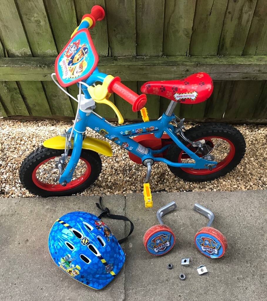 paw patrol bike with stabilisers